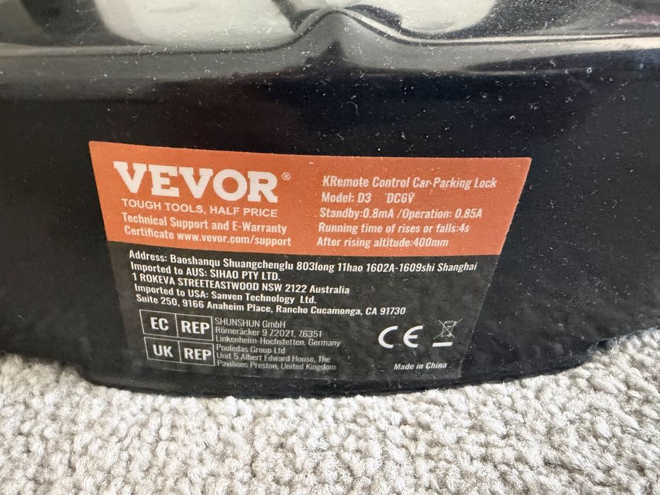 Blocator parcare Vevor
