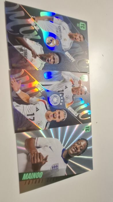 Лот редких карточек Panini Top Class Holo. Mpappe, Mustafa, Mainoo