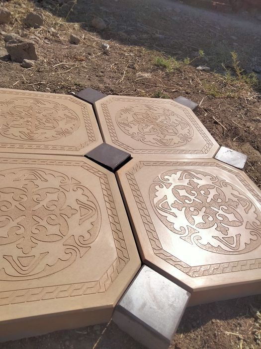 Брусчатка тратуарни плитка өрнек тастар Түркістан