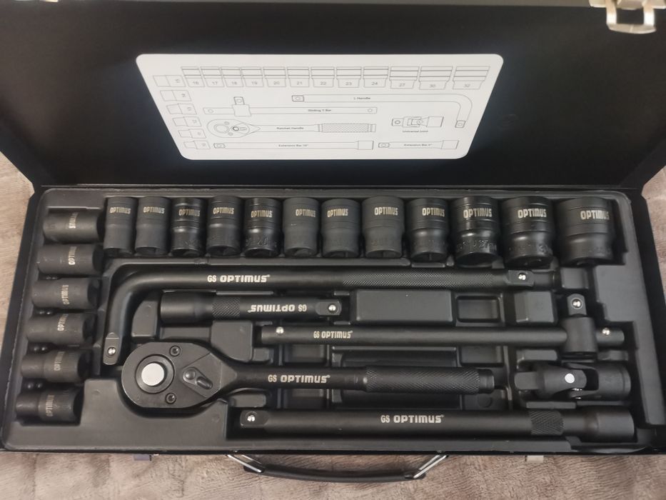 Trusa scule tubulare de forta 1/2 - Set chei tubulare 24piese