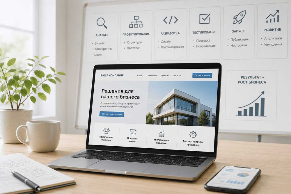Разработка сайта для компании | Современный дизайн