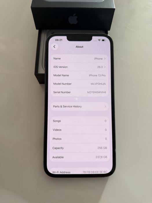 iPhone 13 pro Sierra blue 256GB