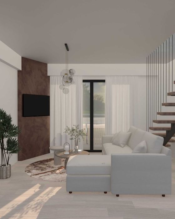 Продава новострояща се къща 50м2 с двор 115м2 в Паралия Врасна, Гърция