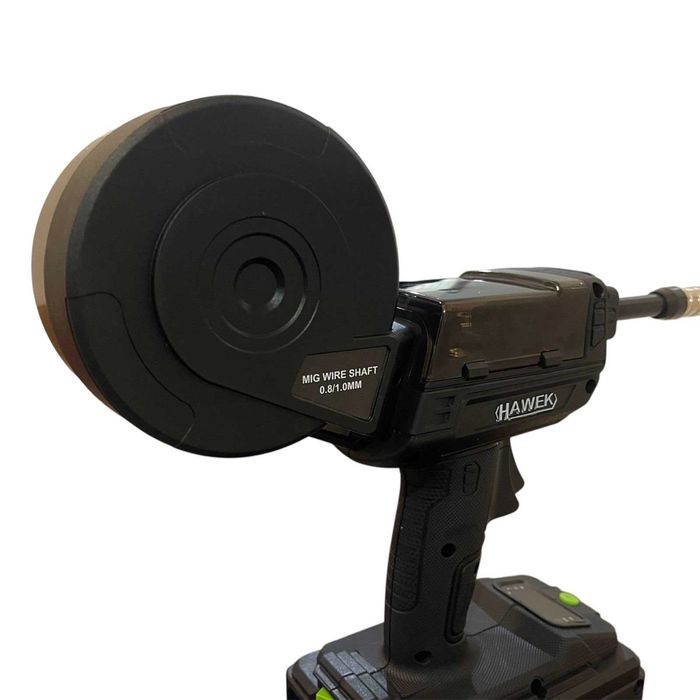 НЕМСКИ Инверторен Телоподаващ Апарат Без Газ Hawek 400A + ЛЕД ФЕНЕР