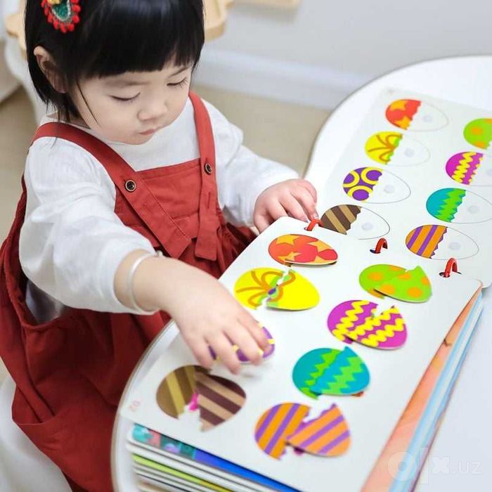 Развивающая книга Busybook, Монтессори на липучках бизибук | Busy book