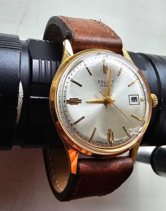 Часы Poljot De Luxe  AU 20 автоподзавод производства СССР  .