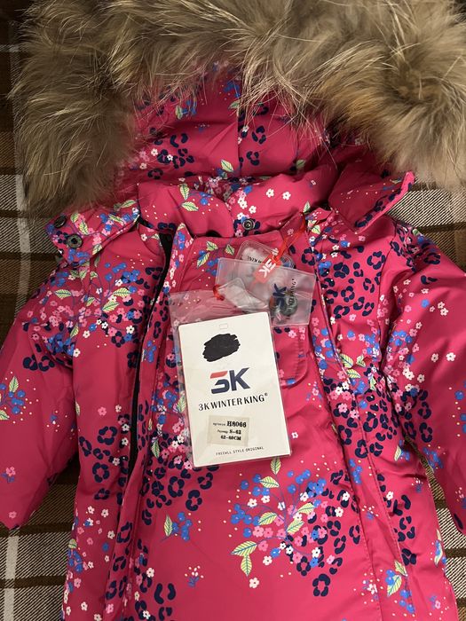 Новые зимние комбинезоны на девочку