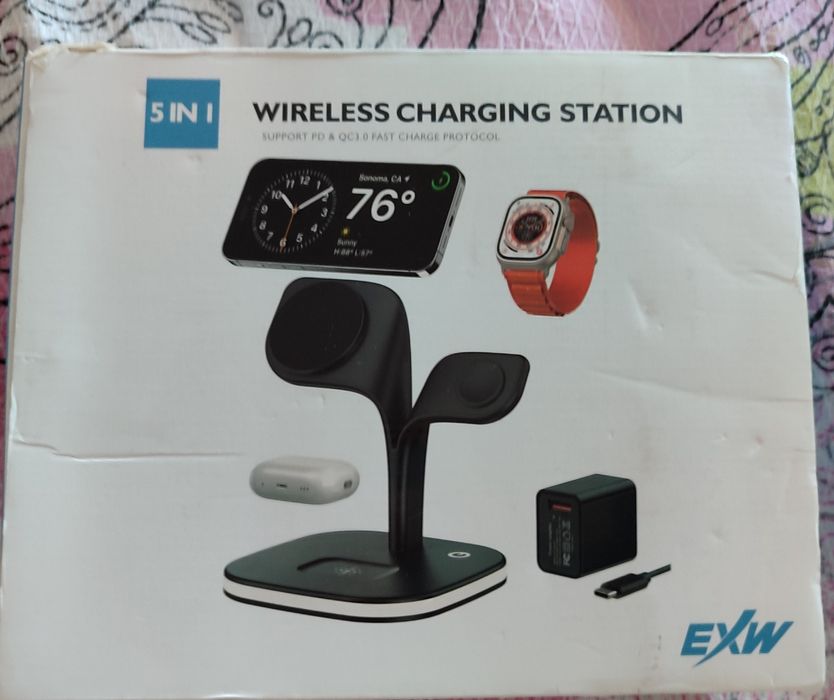 Зарядна безжична станция за iphone 12 до 15