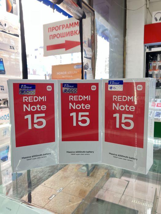 Redmi Note 15 6/128 8/256 1Yil Garantiya