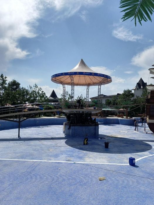 Баннер тент установка