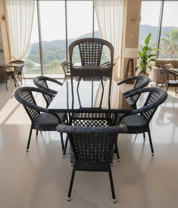 Столы и стулья под ротанг в Ташкенте , стол стул ратанг Тошкентда