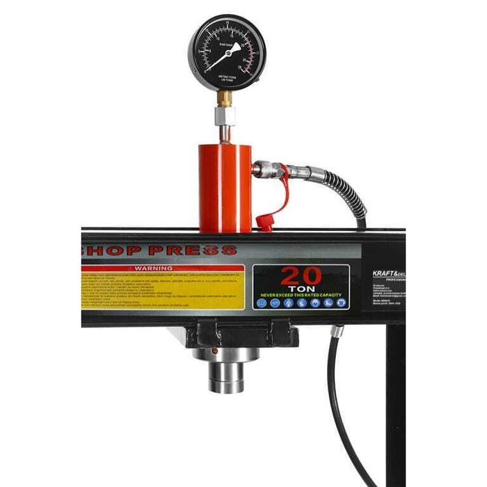 Presa hidraulica pneumatica 20 tone, cu piston glisant si manometru, 9