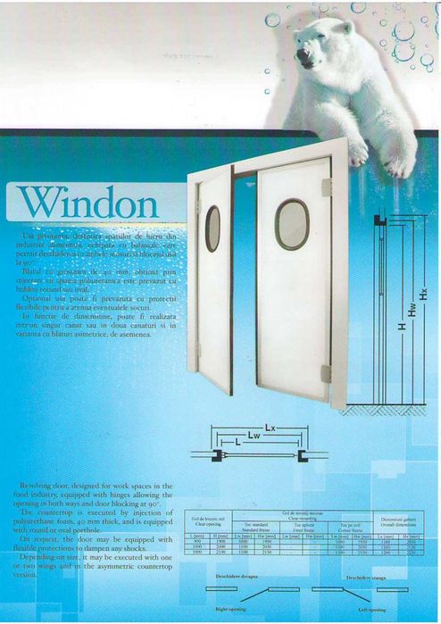 Usa frigorifica refrigerare/congelare - batanta/culisanta/flip flap