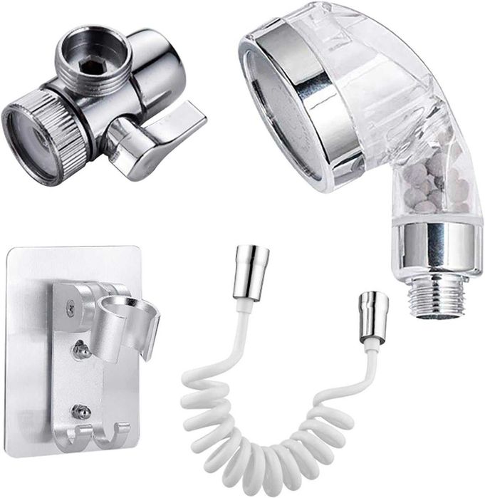 Extensie dus pentru robinetul de chiuveta cu suport si furtun 130 cm