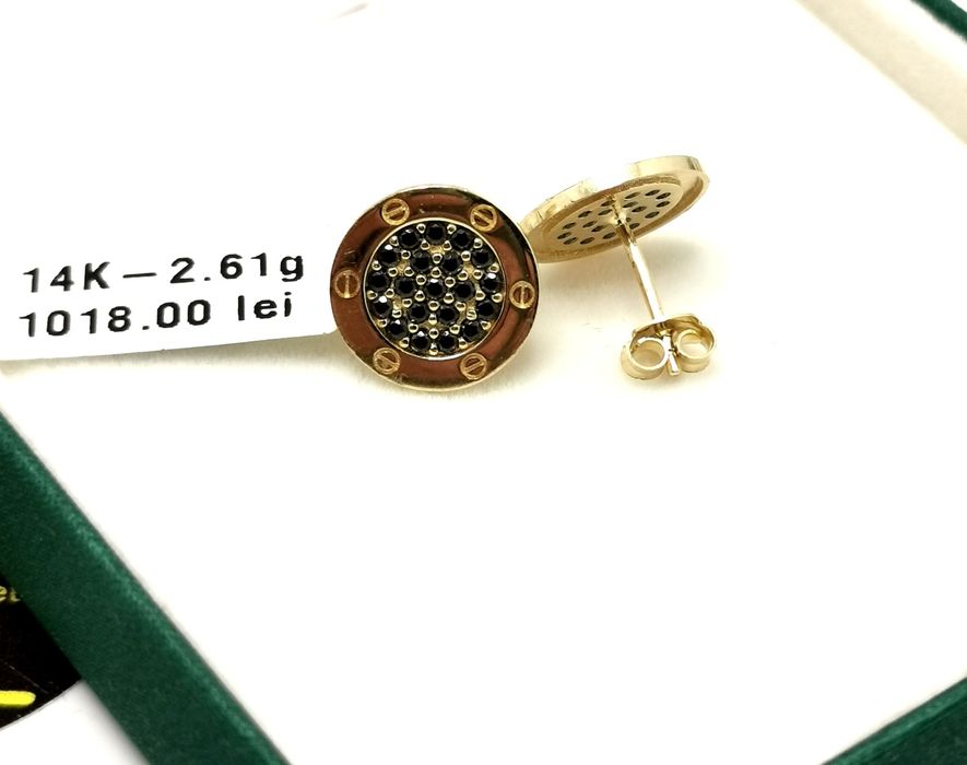 Bijuteria Royal cercei din aur 14k 2.61 gr