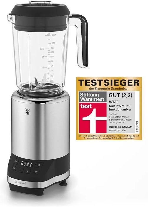 Блендер,шейкър,кафемелачка WMF Kult Pro,1200W,30000оборота,6 скорости