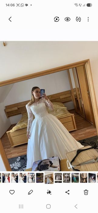 Vand rochia de mireas cu corset reglabil  pentru mai detali in privat