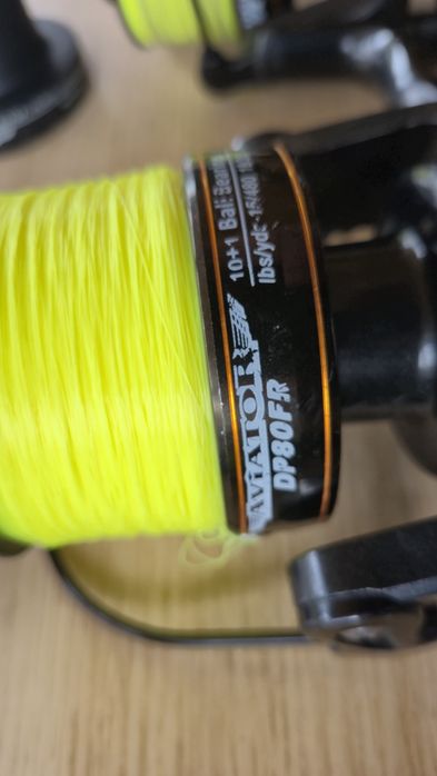 Set 3 Mulinete Aviator DP80FR + tamburi de rezerva