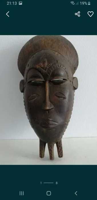 Lot vintage de 7 masti africane