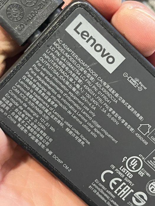 Incarcator lenovo mufa dreptunghiulara 20v-4,5ah