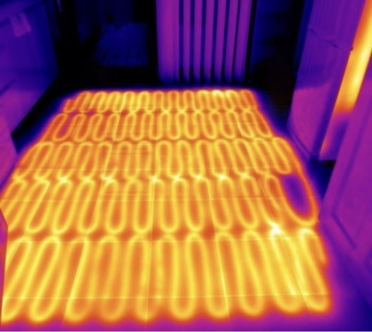 Услуги тепловизера, поиск утечек в полу