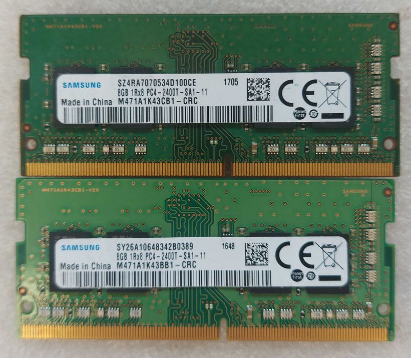 Kit RAM Samsung 16GB (2x8GB) DDR4 2400MHz SO-DIMM Laptop