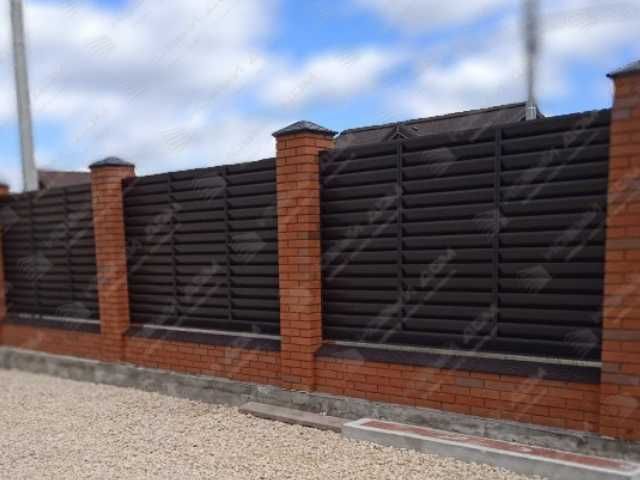 Забор жалюзи еврожалюзи