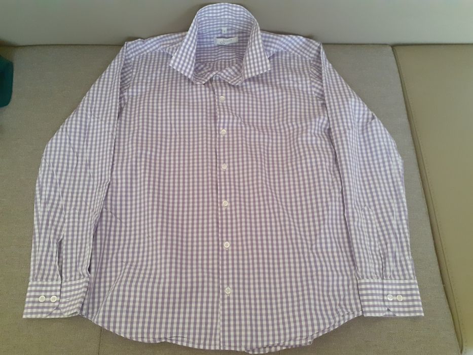 3Camasi în carouri:rosu,albastru,mov