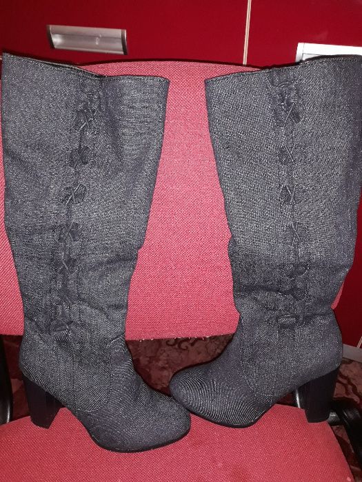 cizme negre 38 imitatie blug