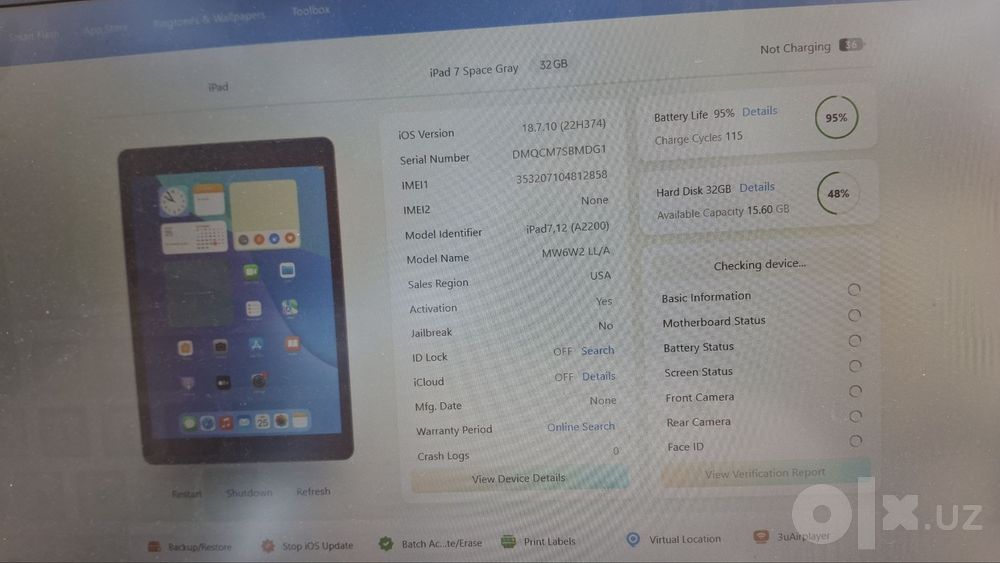 iPad7 32 Gb wi-fi ideal holatda