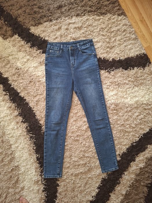 Blugi dama elastici, talie inalta