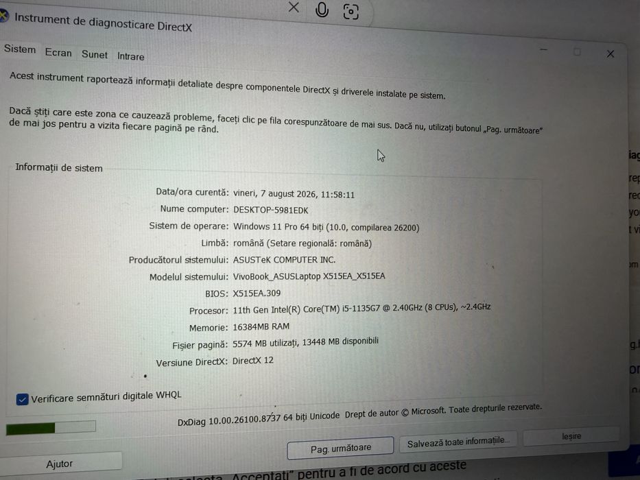 Laptop  Asus NoteBook i5-1135g7 16gb Ram 512 ssd