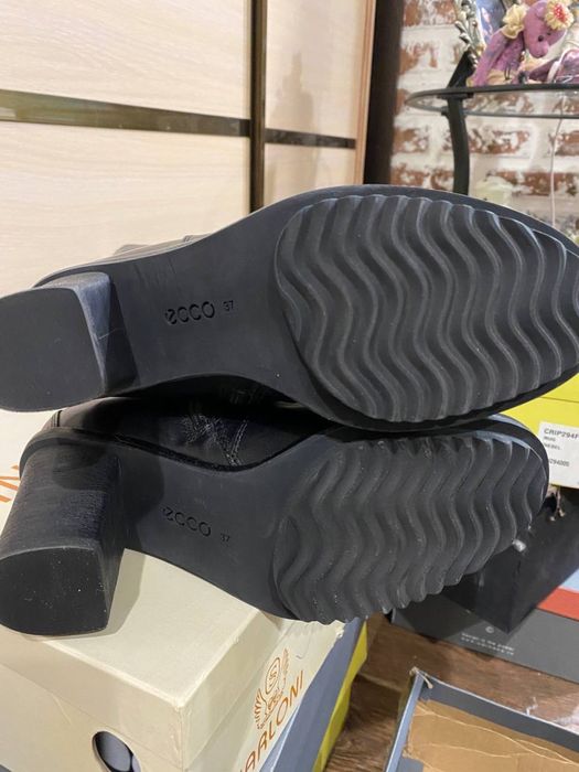 Сапоги зимние кожаннве ECCO