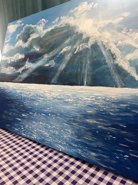 Картина с красками