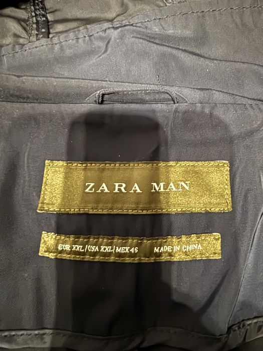 Palton Zara , eticheta maro barbatesc imblanit, captuseala detasabila