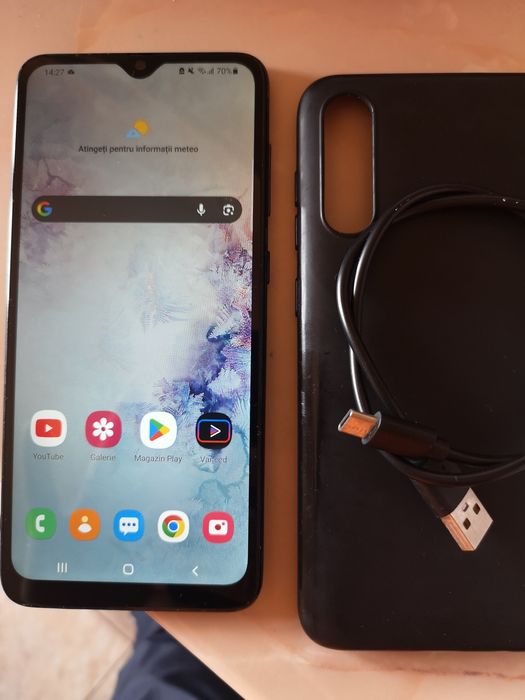 Samsung Galaxy A70 128GB Prism + Husă & Cablu