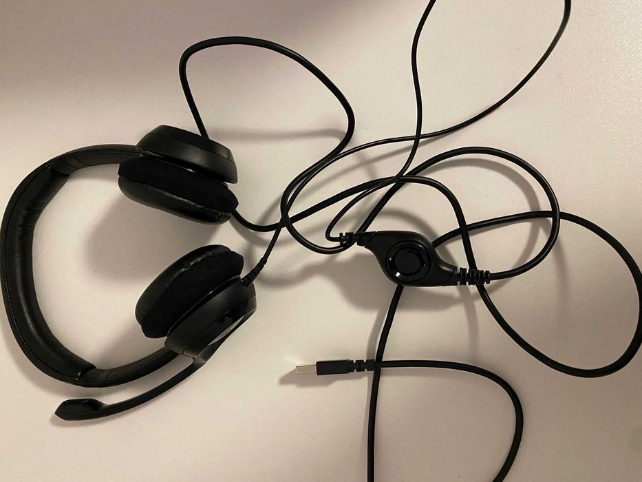 Casti Logitech H390, USB-C, Midnight Black