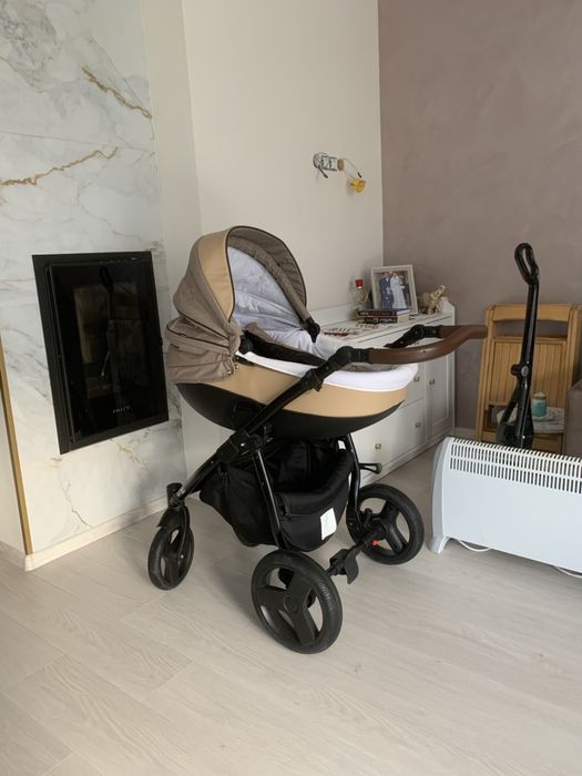 Детска количка 3 в 1 Buba forester бежова пълен комплект много запазен