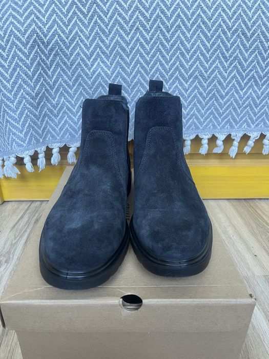 Мъжки боти естествен велур