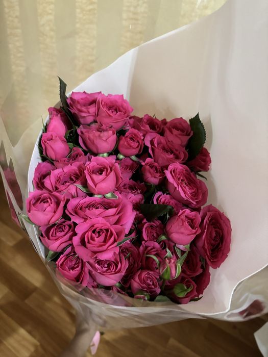 Кустовые розовые РОЗЫ