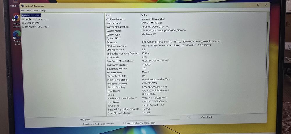 ASUS Vivobook 15 – Intel Core i3-1215U 16GB RAM 512GB SSD NVMe