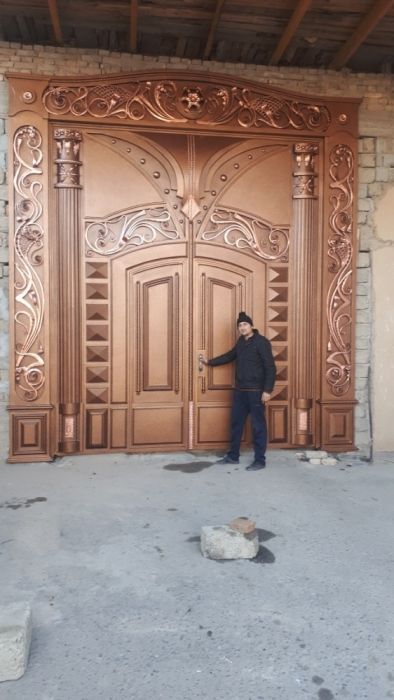 Ворота решетки перила навес качели всё изделия из железа