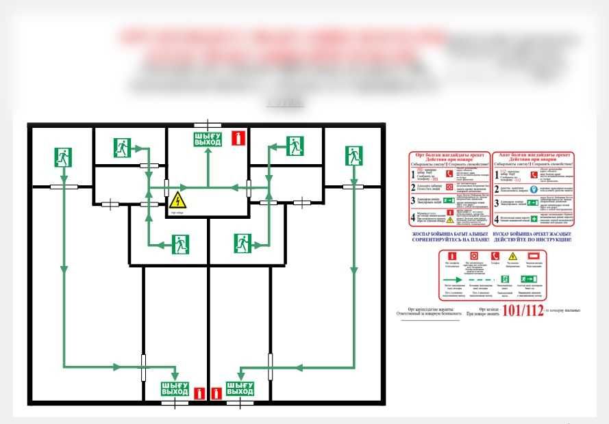 План эвакуации по ГОСТ