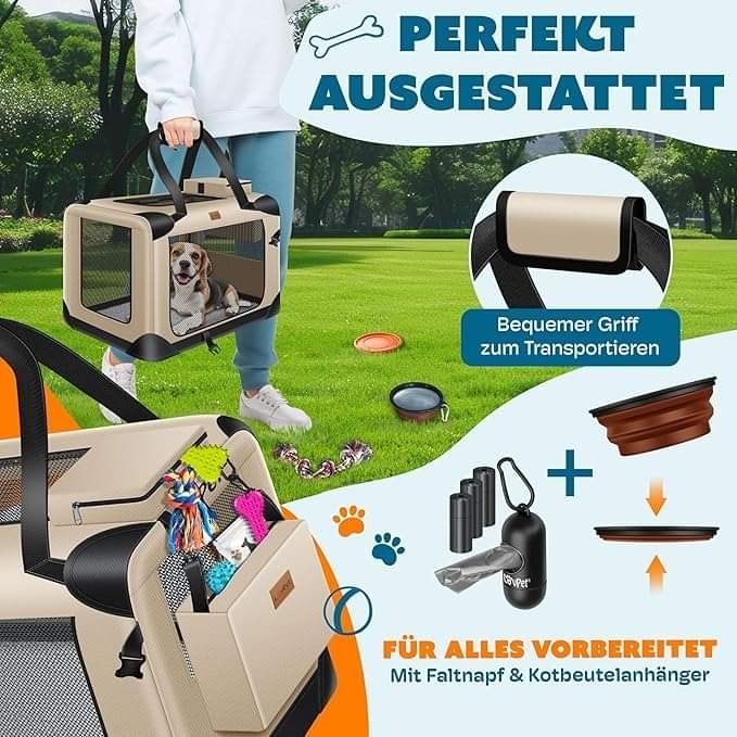 Транспортна чанта за кучета Lovpet®, транспортна кутия за кучета