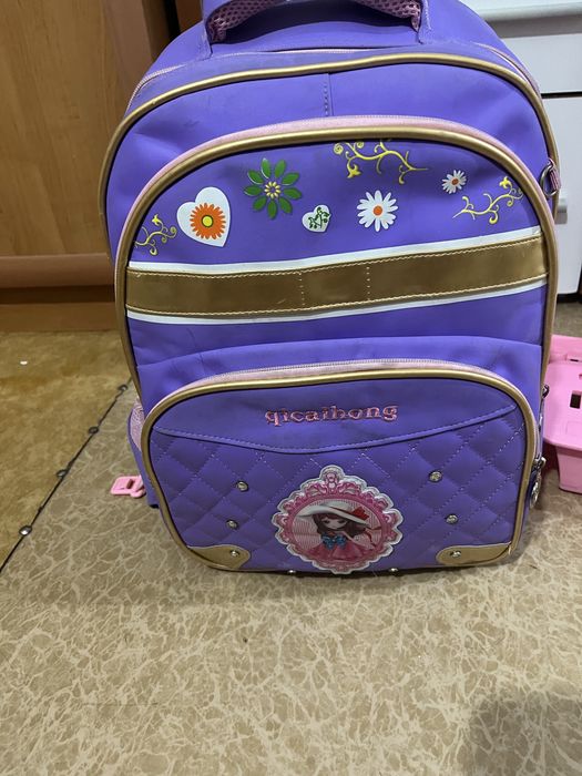 Школьный рюкзак чемодан для девочек