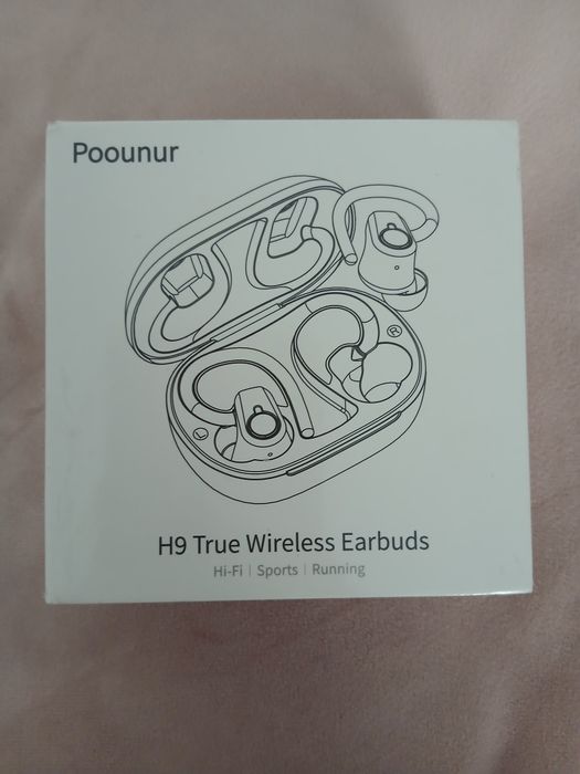 Căști wireless sport Poonur H9 – Noi, în cutie originală