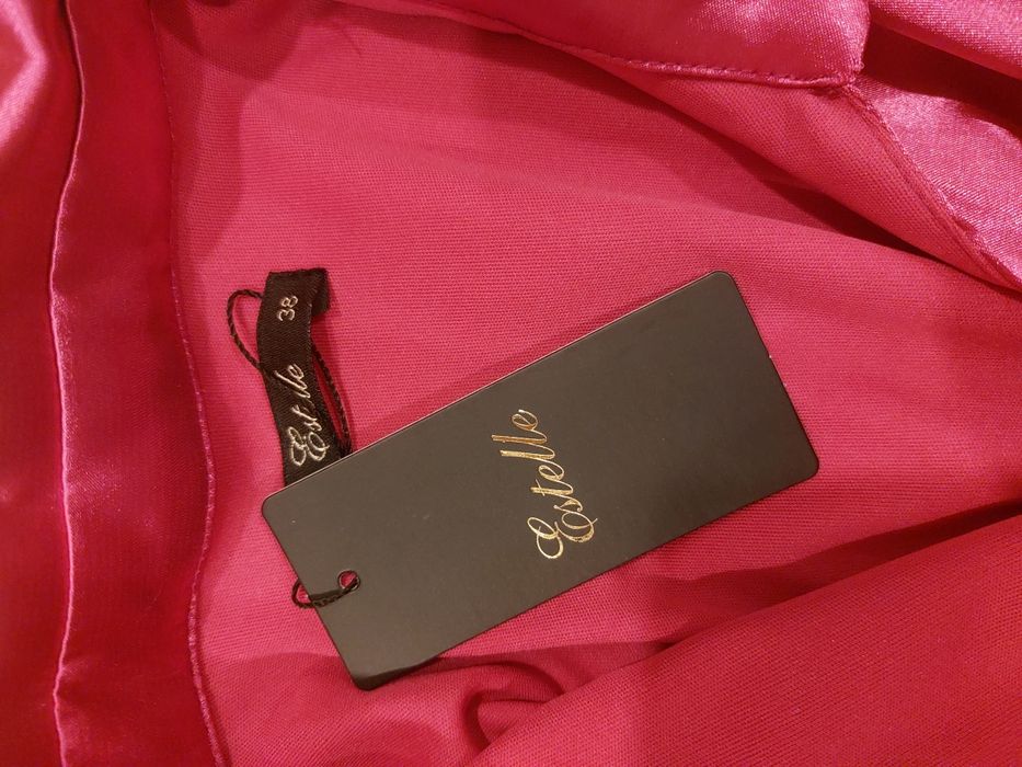 Официална розова рокля