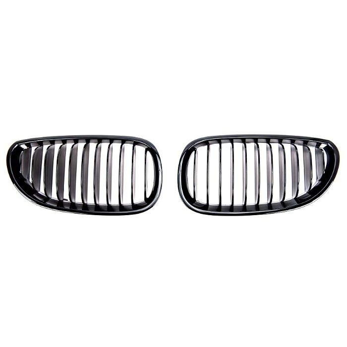Grile M-Look BMW E60 E61 Negru lucios Simplu