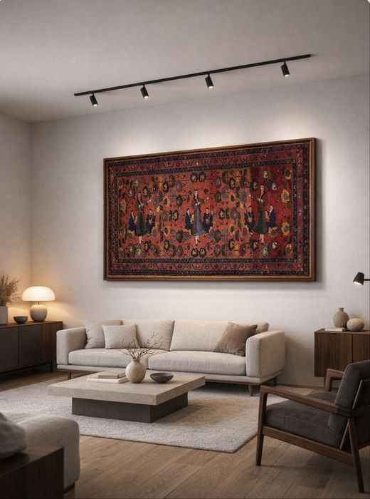 Ковер ручной работы из 100% шерсти