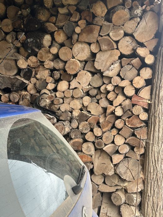 Baloti de lucerna si lemne